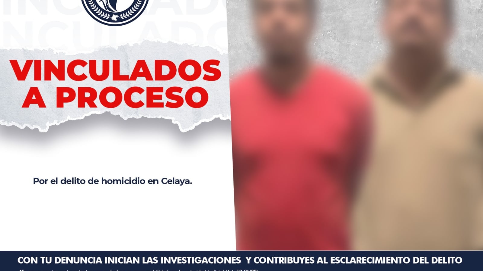 La Fiscalía de Guanajuato vinculó a proceso a dos hombres por homicidio tras la muerte de Saúl Banda González, presidente de Cruz Roja en Celaya.