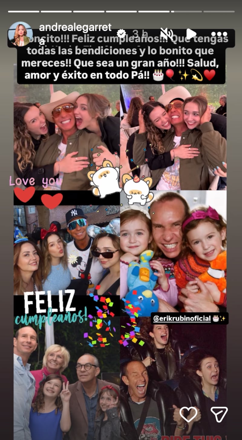 Andrea Legarreta envía mensaje a Erik Rubín