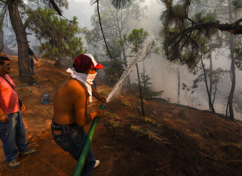 Continúan labores contra incendios forestales en Valle de Bravo