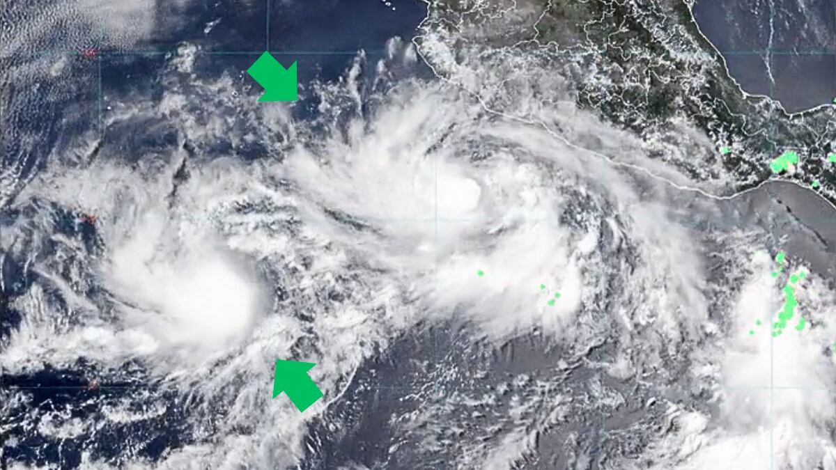Tormenta Cosme se forma tras Bárbara; provocarán lluvias y vientos fuertes en el país