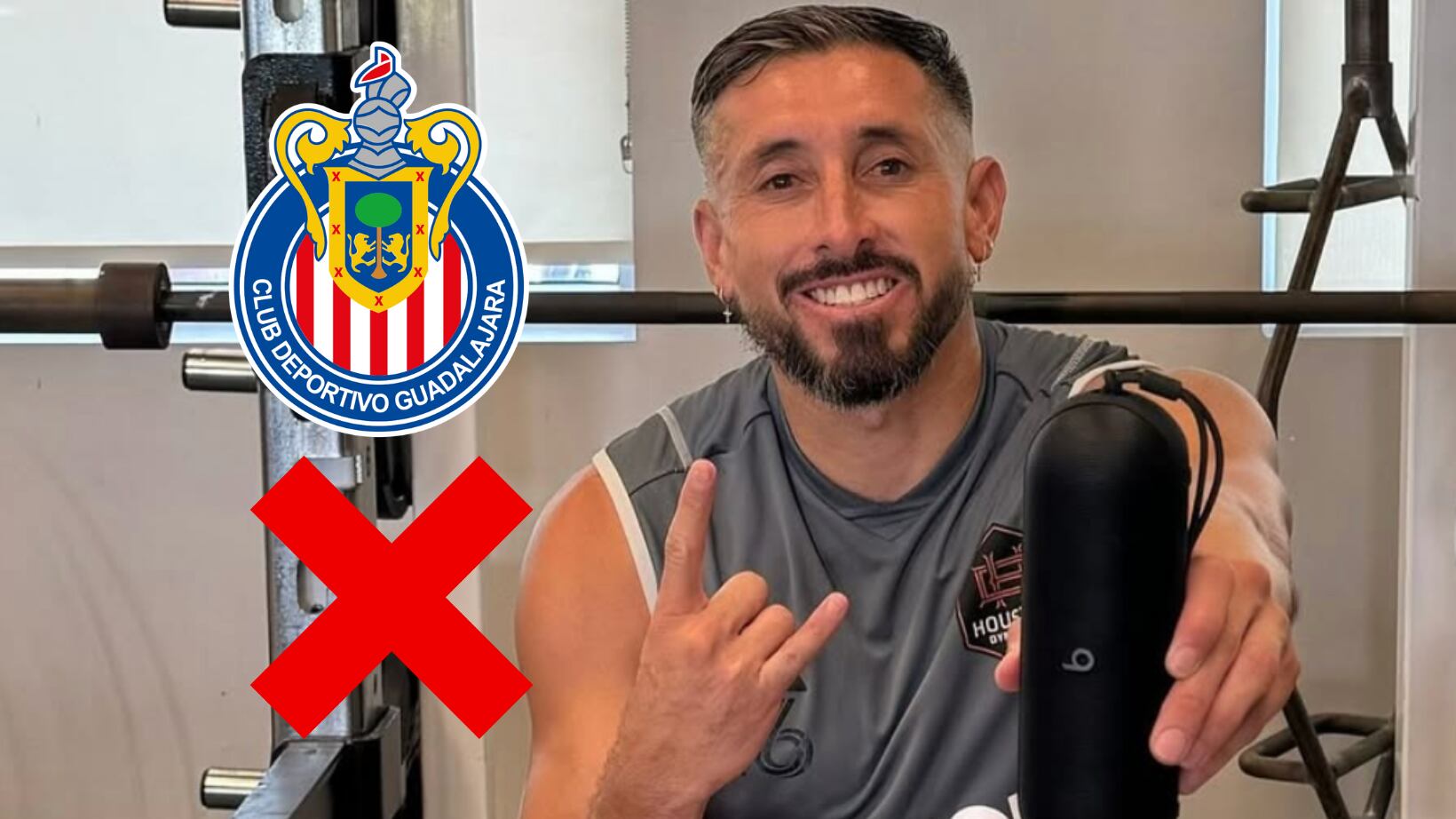 Héctor Herrera bateó a Chivas.
