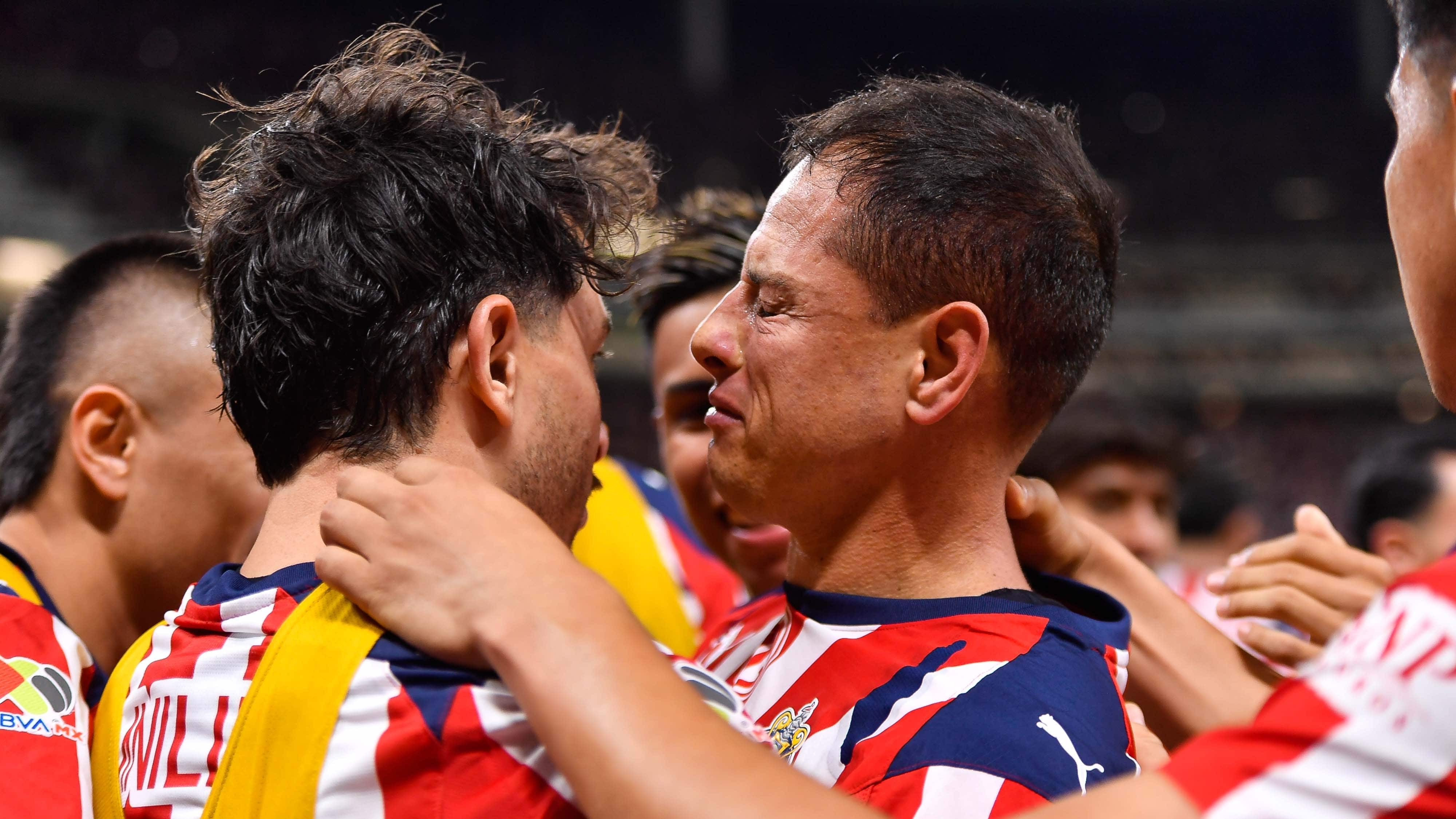Chicharito lloró tras marcarle gol a Monterrey.