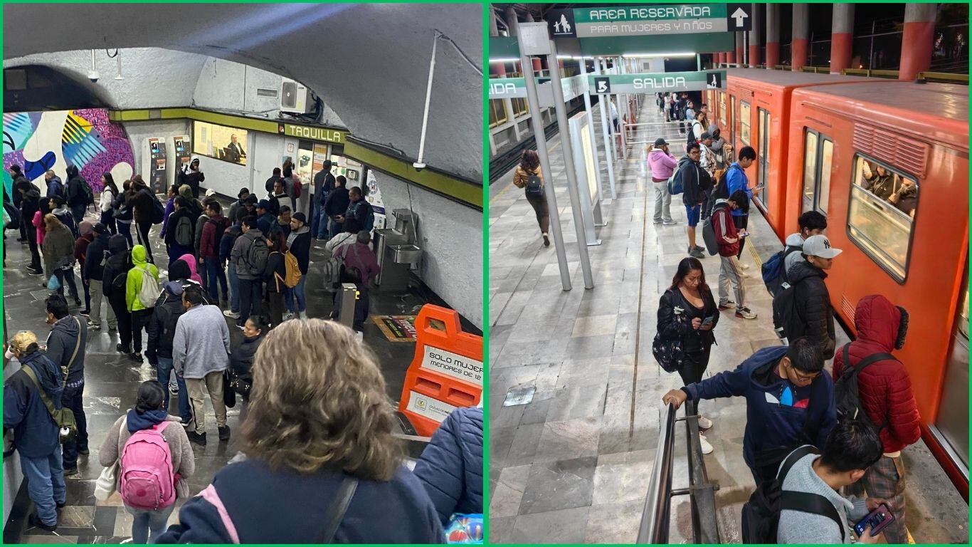 Metro desquicia a usuarios con diferentes fallas este sábado 30 de noviembre