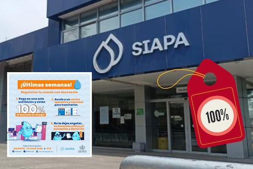 Aprovecha y liquida antes del 15 de diciembre: Siapa brinda 100% de descuento en recargos