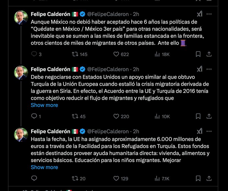 Felipe Calderón en X