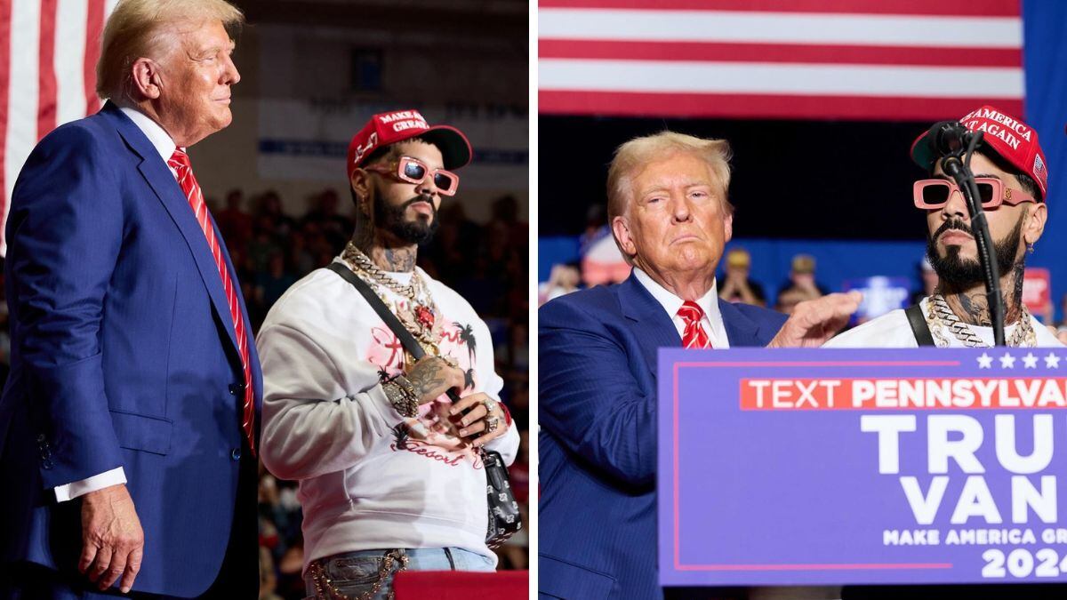 Anuel AA y Donald Trump