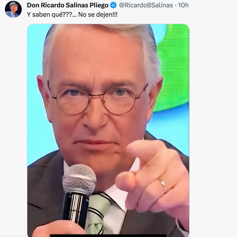 El empresario también se pronunció en sus redes sociales. (Especial)