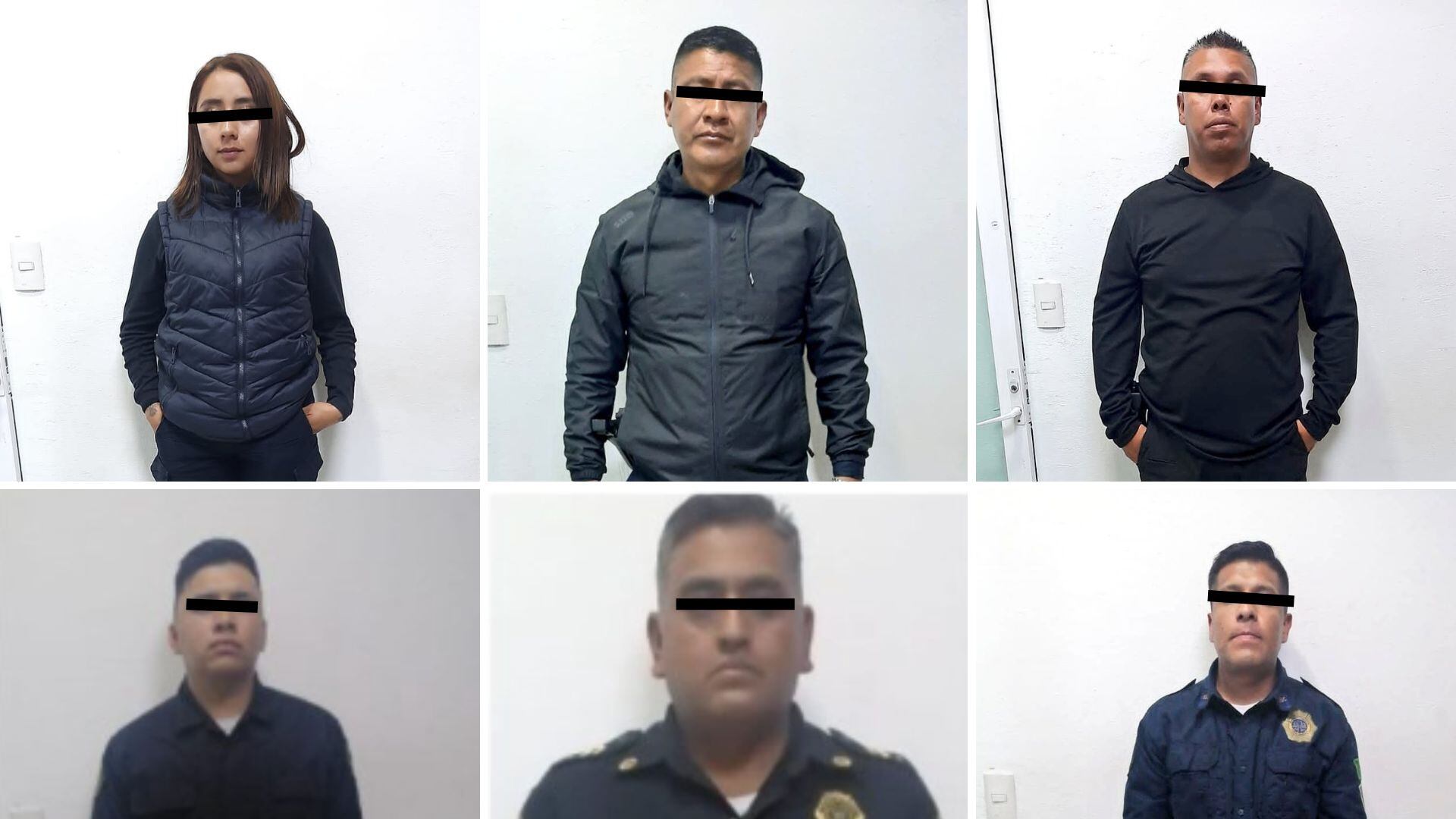 Policías de la CDMX detenidos en Edomex.