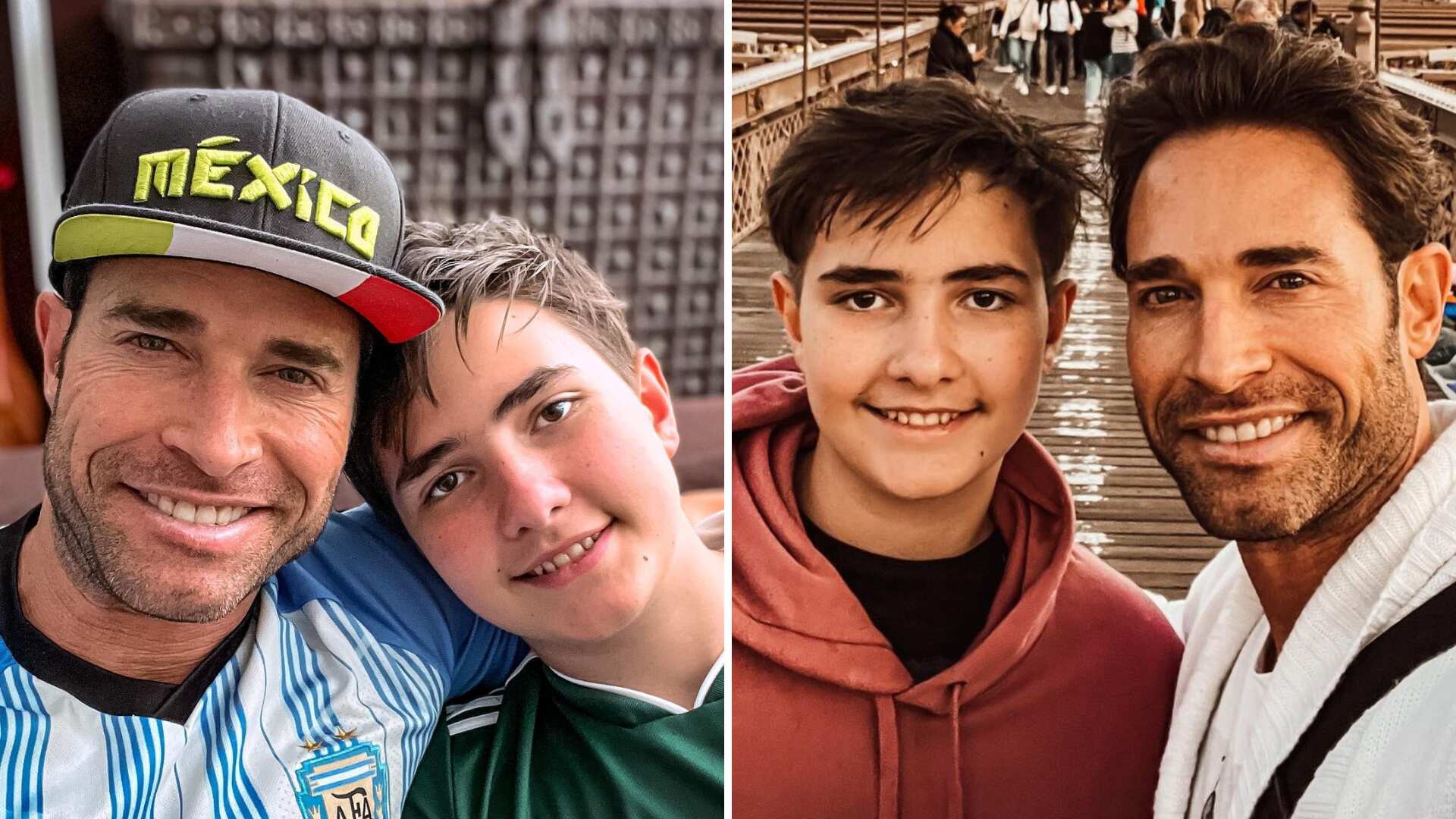 Sebastián Rulli presume a su hijo Santiago, pero un detalle impacta a todos: el tamaño del adolescente.