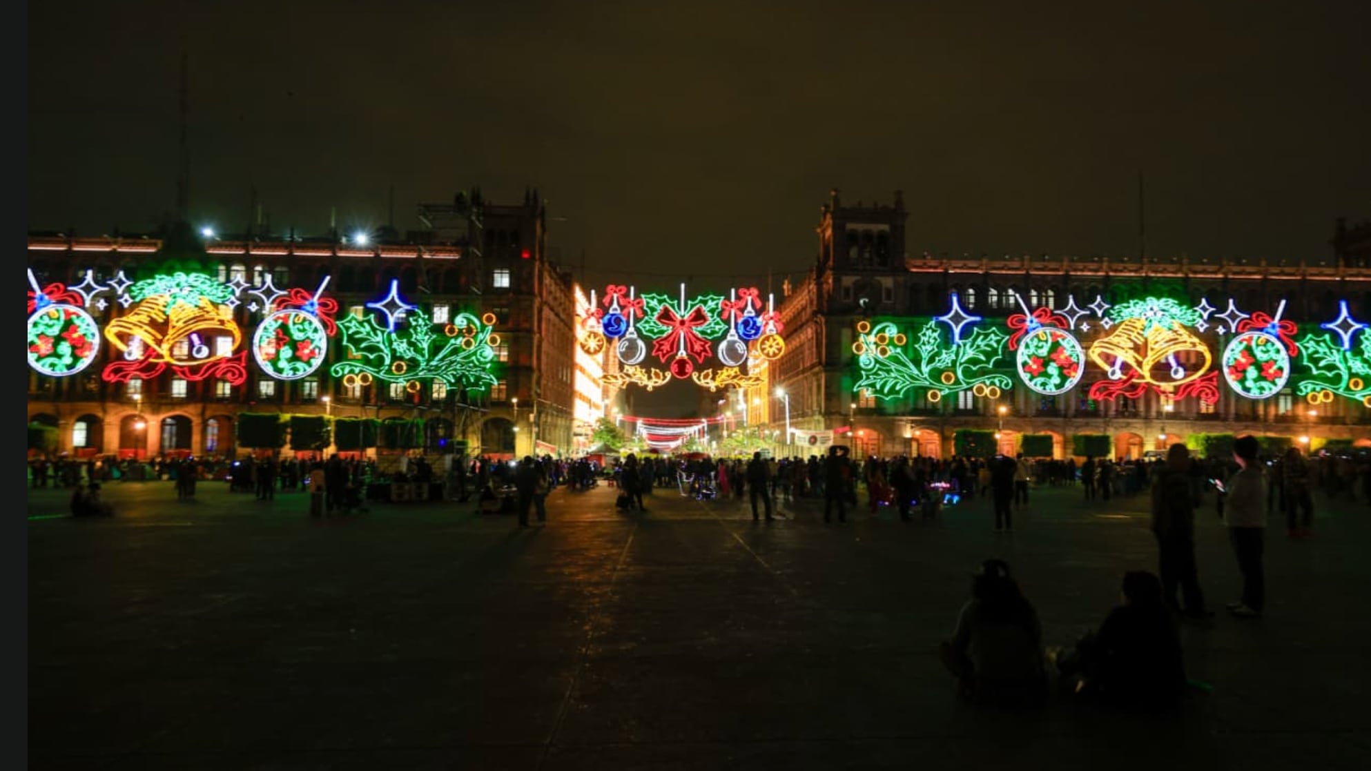 Zócalo alumbrado Navidad 2025