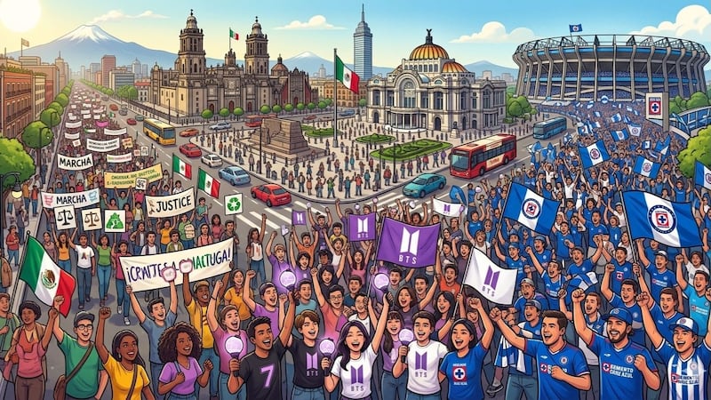 BTS, Cruz Azul y marchas: así estará la CDMX este sábado 9 de mayo