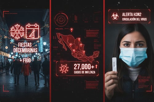 Frío y fiestas disparan contagios de influenza: México supera 27 mil casos y vigila la H3N2