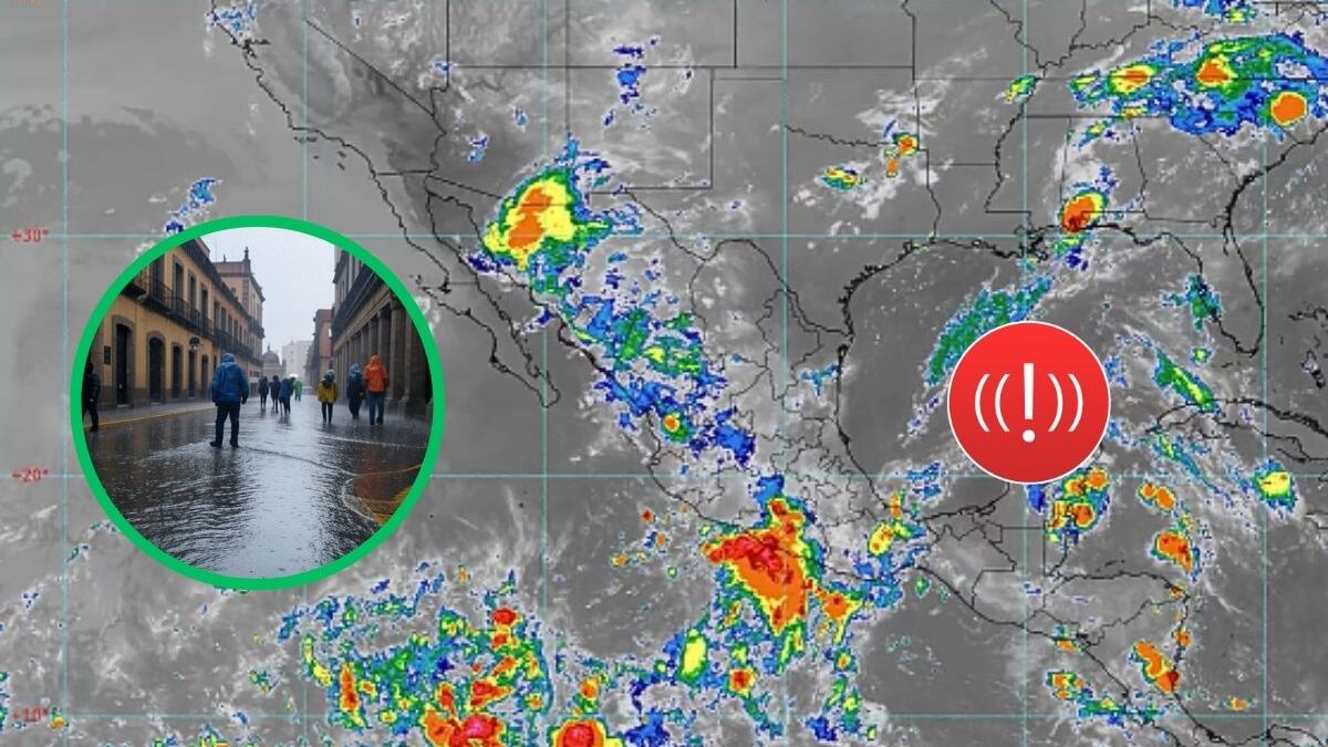 ¿Se viene el diluvio? Onda tropical 22 azotará México con lluvias, granizo y tormentas eléctricas hoy