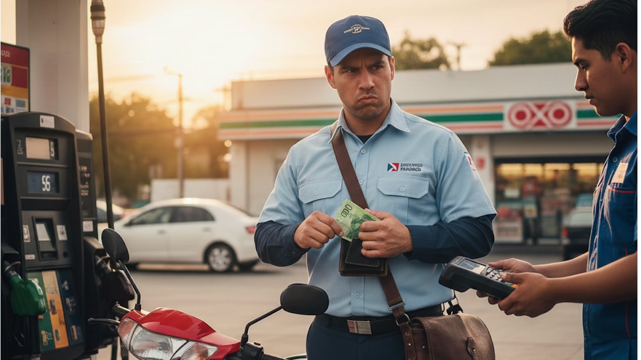 La Ley Federal del Trabajo prohíbe pagar la gasolina, como hacen carteros de Sepomex, y la multa puede llegar a más de 586 mil pesos en 2026.