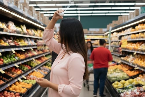 Captan a mujer haciéndose una “limpia” con un huevo y luego regresarlo para su venta