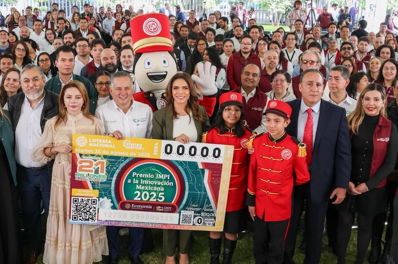 Premio IMPI a la Innovación Mexicana 2025 viaja por todo el país en billete de Lotería Nacional