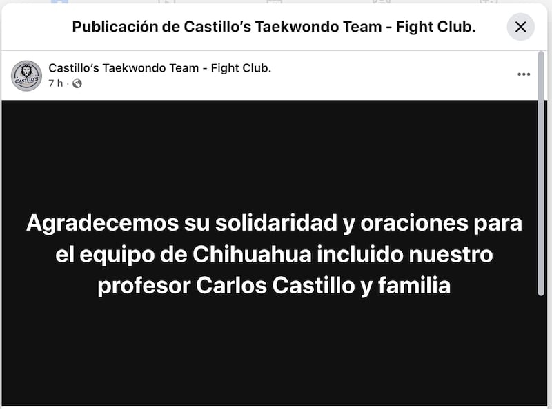 Accidente taekwondo.