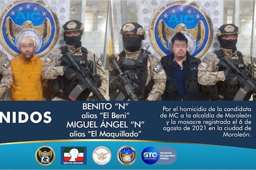 Homicidas de candidata de Movimiento Ciudadano en Moroleón son detenidos