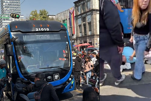 CDMX: Hombre resulta gravemente herido tras ser atropellado por un trolebús en el Eje Central