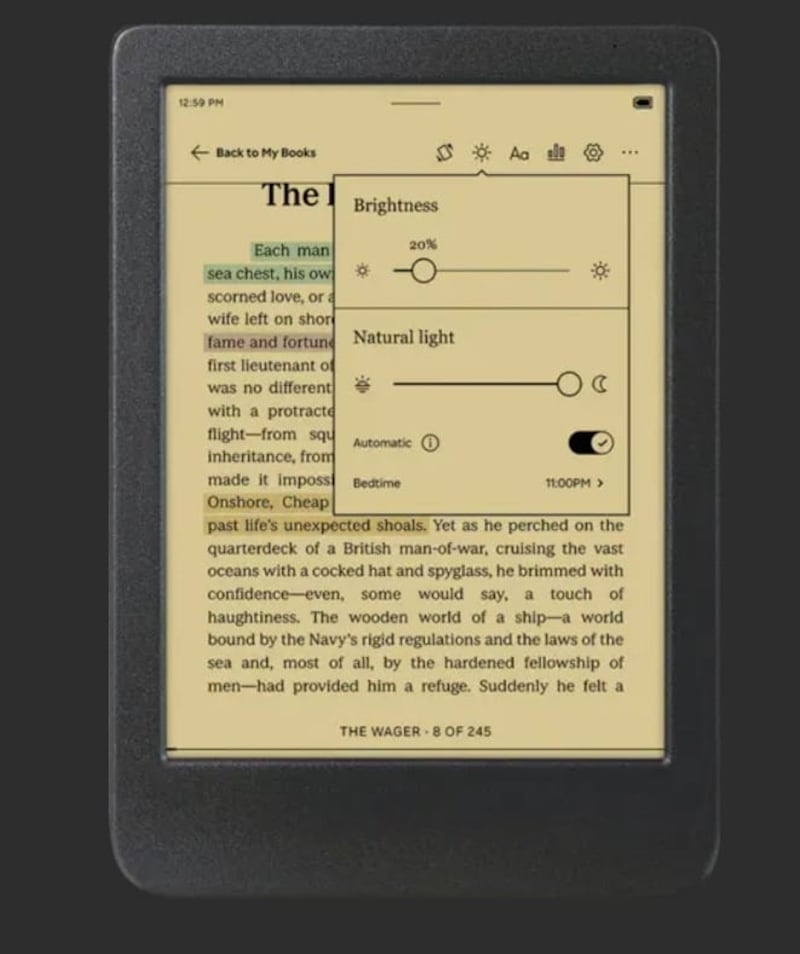 Ligero, resistente al agua y con pantalla a color, el Kobo Clara Colour es ideal para quienes disfrutan de novelas gráficas, libros ilustrados y artículos web. Además, permite escuchar audiolibros vía Bluetooth y ofrece estadísticas detalladas de lectura