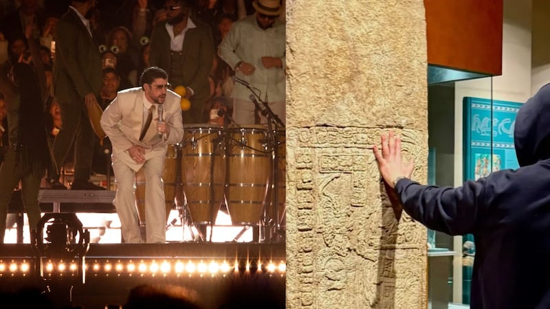 ¿Cuál es la multa que podría enfrentar Bad Bunny tras tocar pieza prehispánica en museo de México?
