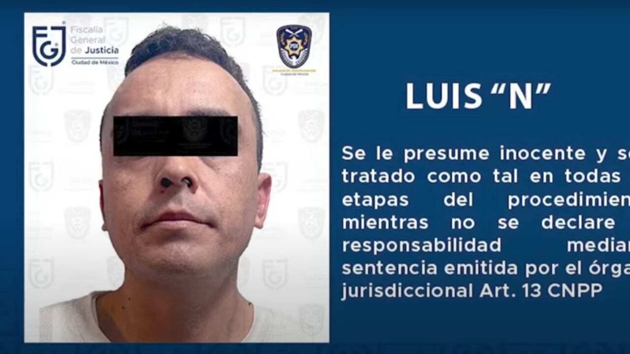 Luis Alberto "N" alias el "Tío Beto" fue detenido en un cateo por la FGJCDMX