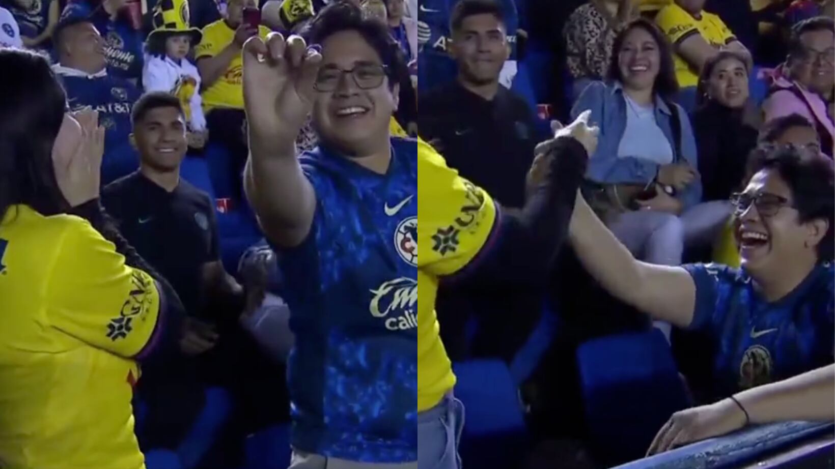 Aficionado del América hizo propuesta de matrimonio.