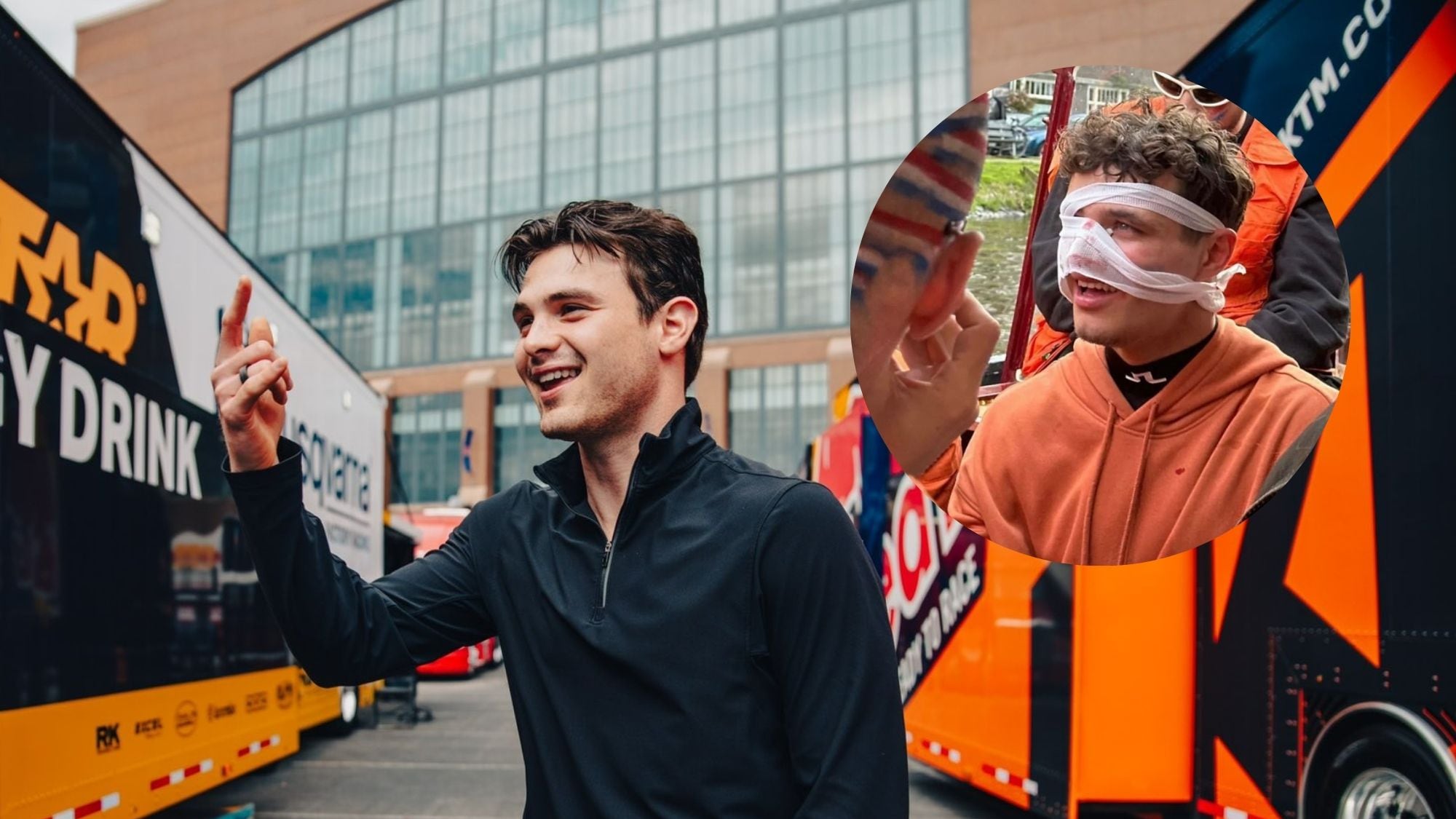 Pato O'Ward y Lando Norris