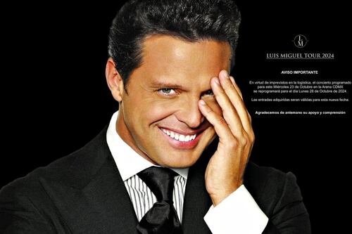 ¿Por qué canceló Luis Miguel su concierto del 23 de octubre en la Arena Ciudad de México?