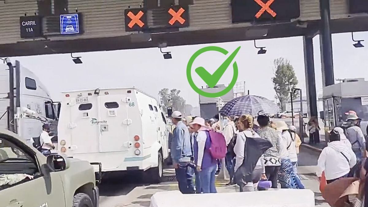 Caseta de Tepotzotlán gratis: manifestantes permiten paso libre a automovilistas en la México-Querétaro