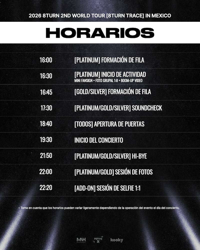 8TURN llega a CDMX con boletos 2x1: fecha, precios y cómo ganar acceso al Soundcheck