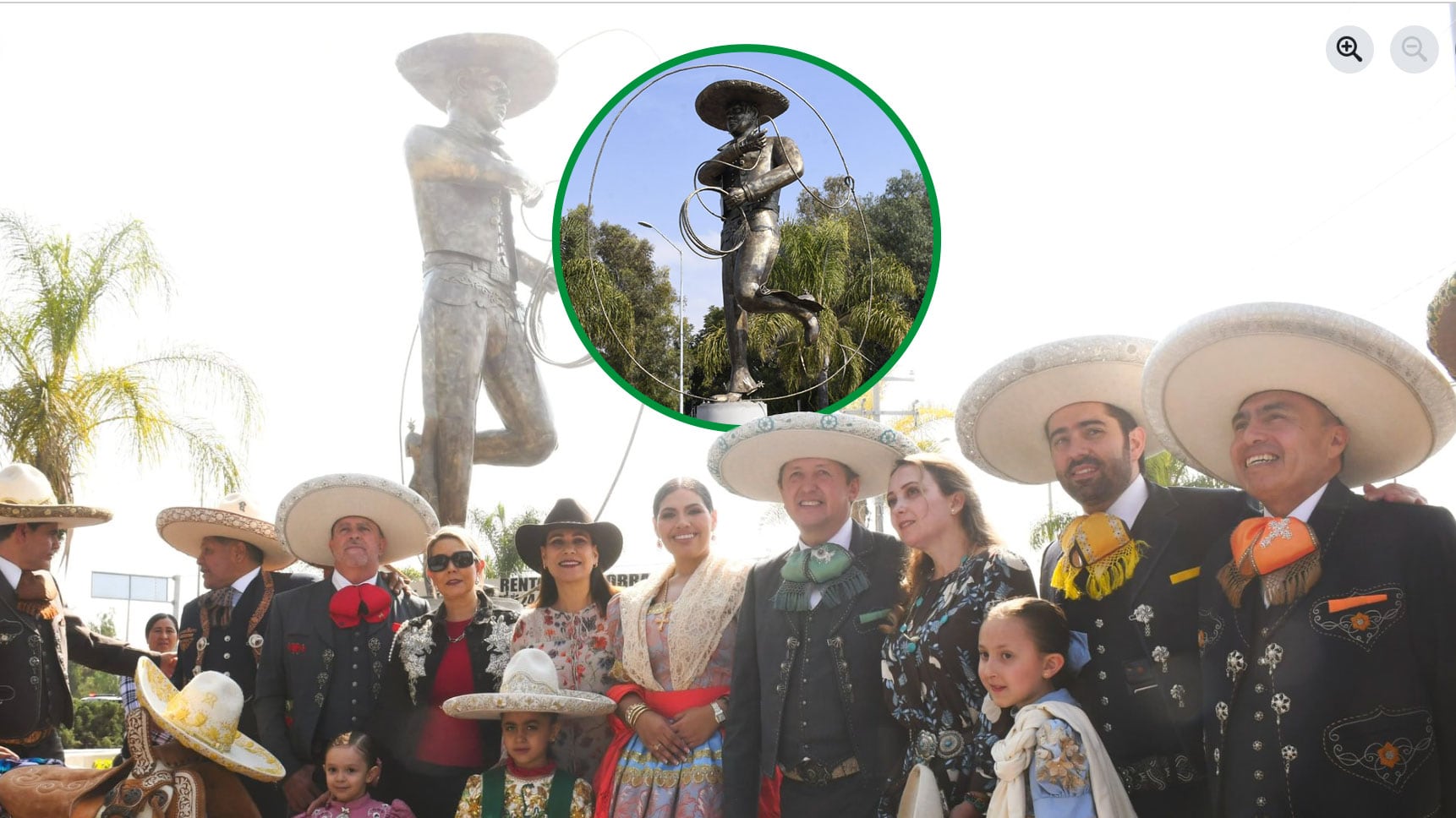 La escultura monumental “La Charrería” fue develada en el cruce del bulevar Solidaridad y avenida Siglo XXI, como nuevo ícono urbano de Irapuato.