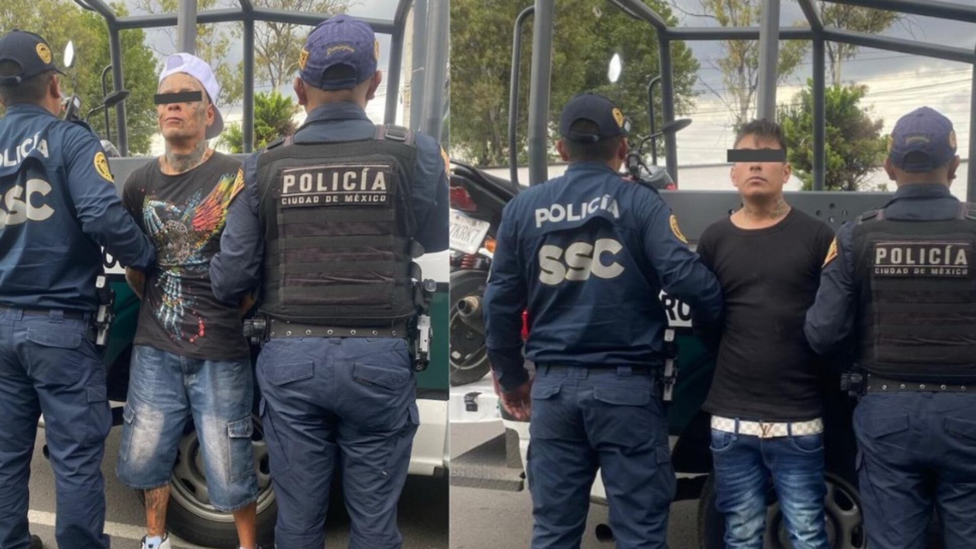 Uno de los implicados cuenta con seis ingresos al Sistema Penitenciario; fue detenido junto a otro sujeto minutos después del atraco, gracias a un cerco virtual de la SSC.