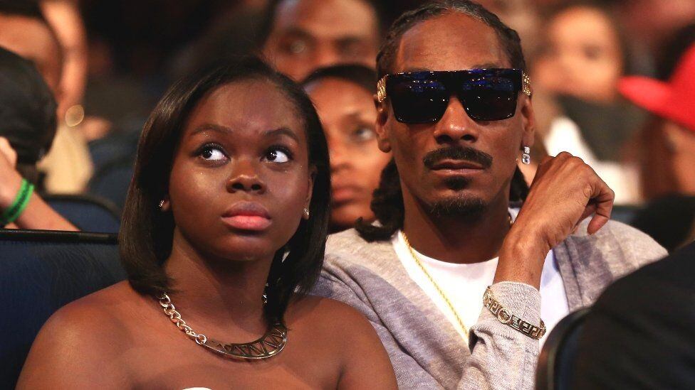 Cori Broadus y Snoop Dogg