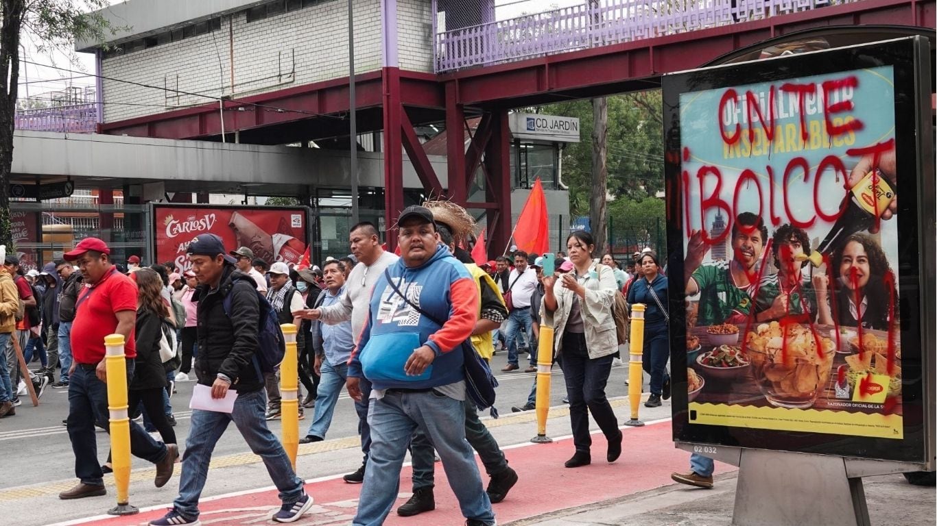 Nueva jornada de caos vial: CNTE paraliza Reforma e Insurgentes este viernes 12