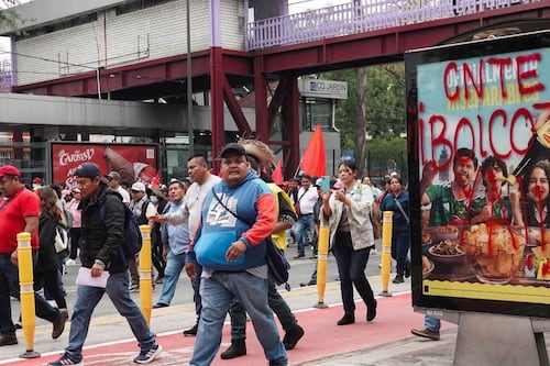 CNTE amenaza con ampliar protestas en CDMX; podría movilizarse al AICM