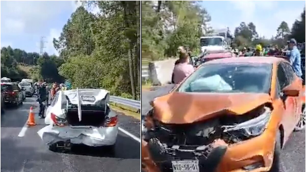 Los autos se impactaron la mañana de este domingo. (Especial)