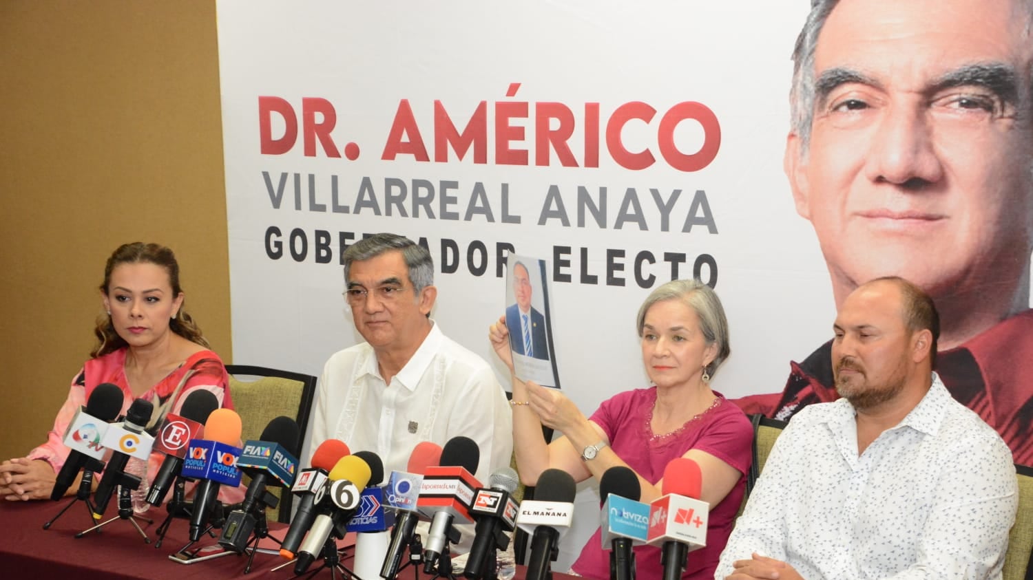 Américo Villarreal, gobernador electo de Tamaulipas durante una conferencia de prensa este 21 de septiembre.