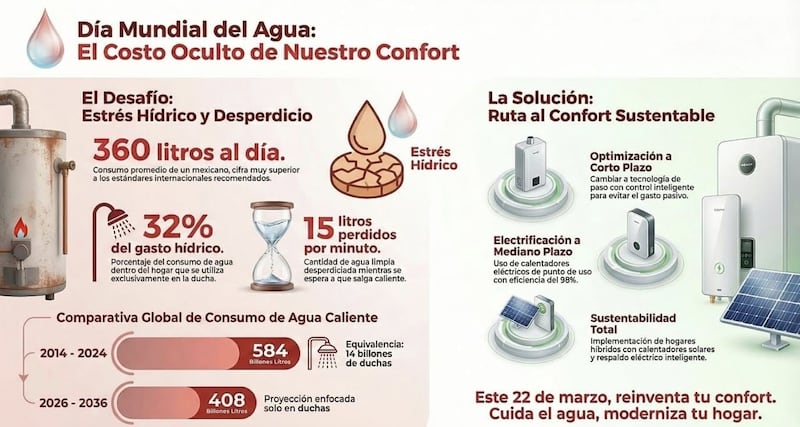 Consumo de agua caliente