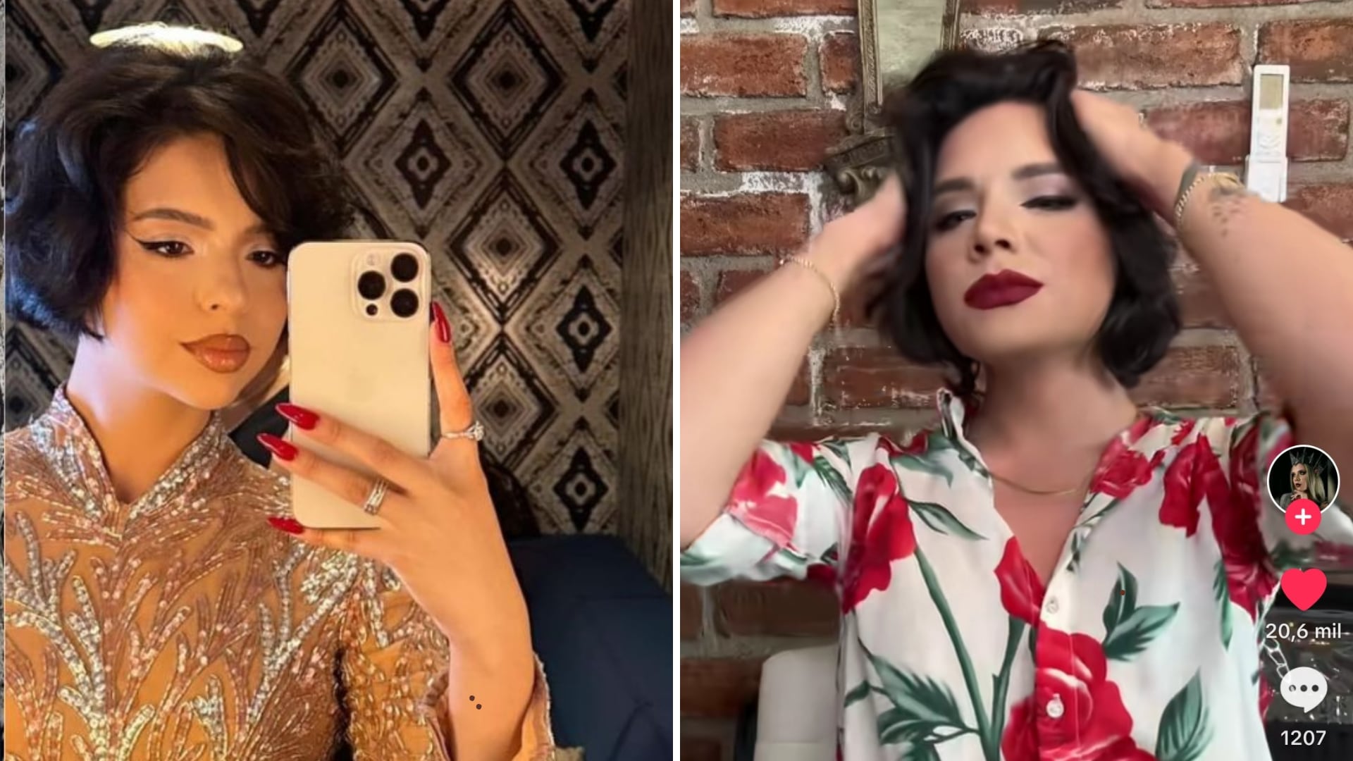 Confunden a un tiktoker con Ángela Aguilar en un aeropuerto.