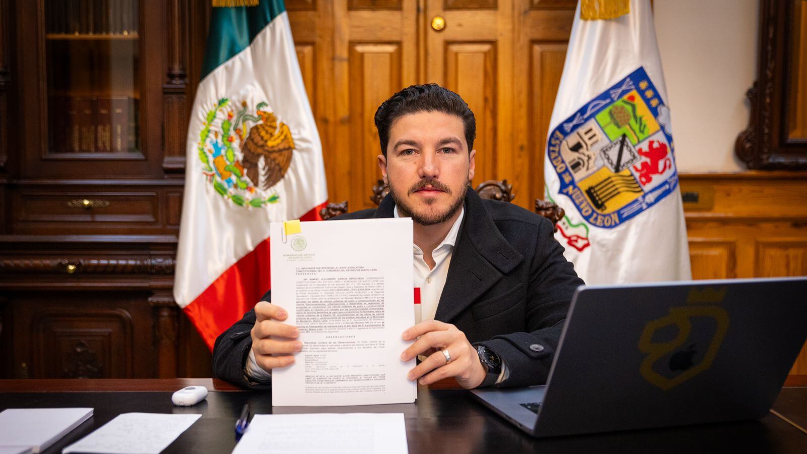 El ejecutivo estatal envió esta mañana el veto al Congreso del Estado, debidamente firmado.