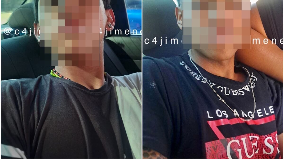 Fueron detenidos con dos objetos punzocortantes y una réplica de un arma de fuego. (Especial)
