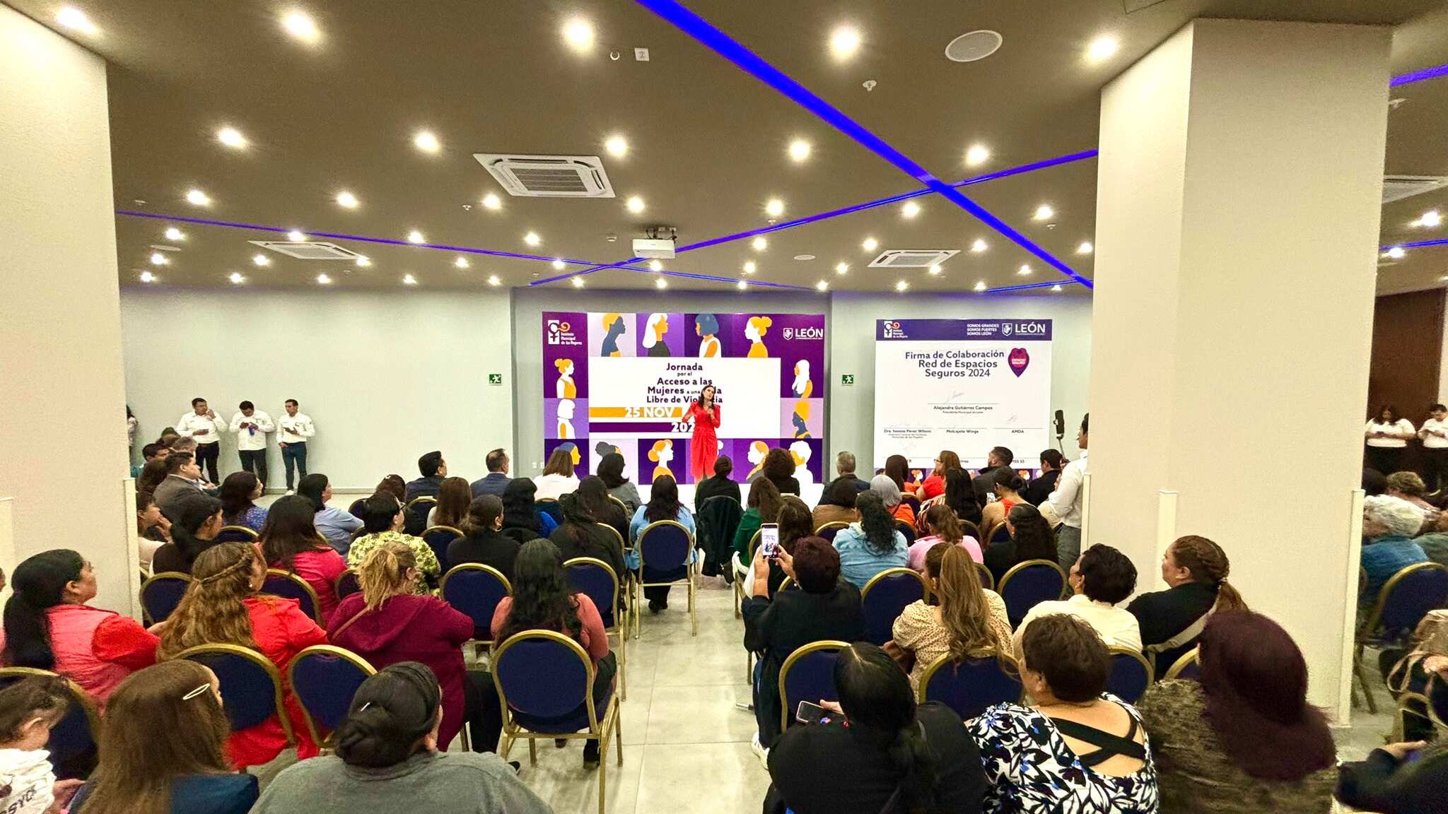 Prometen apoyos a mujeres en el 25N.