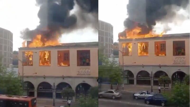 Incendio en restaurante de Insurgentes Sur en la Ciudad de México