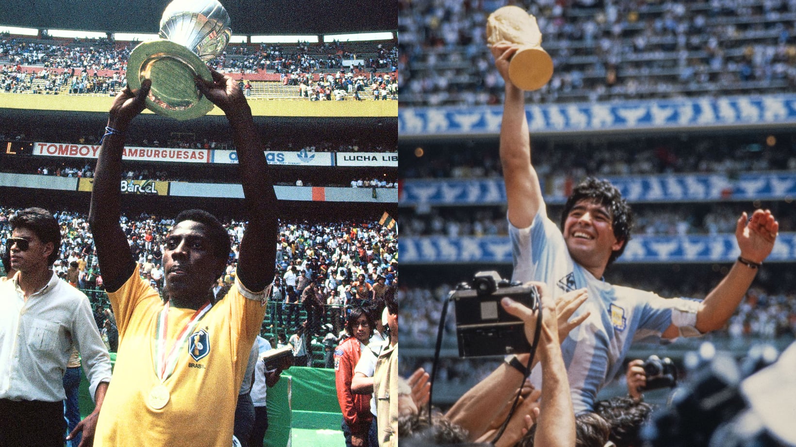 México ha visto la consagración de dos leyendas como Pelé y Maradona.