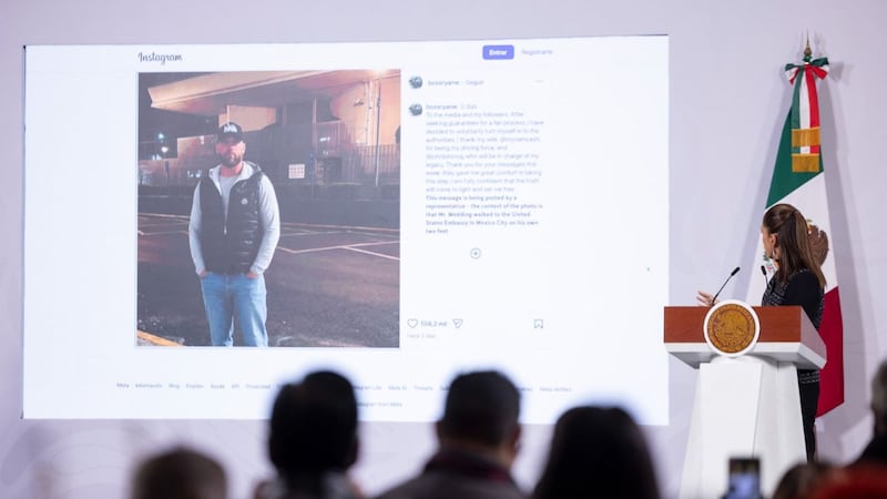 Sheinbaum descarta que foto de Ryan Wedding sea Inteligencia Artificial: “No tiene etiquetas de IA”