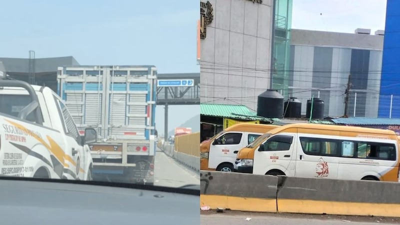 Transportistas paralizan la México-Puebla con bloqueos cerca del Metro Santa Martha