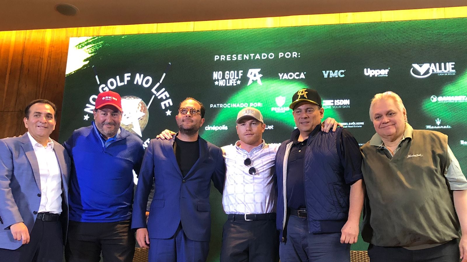 Canelo Álvarez presentó el torneo “No Golf, No Life”.