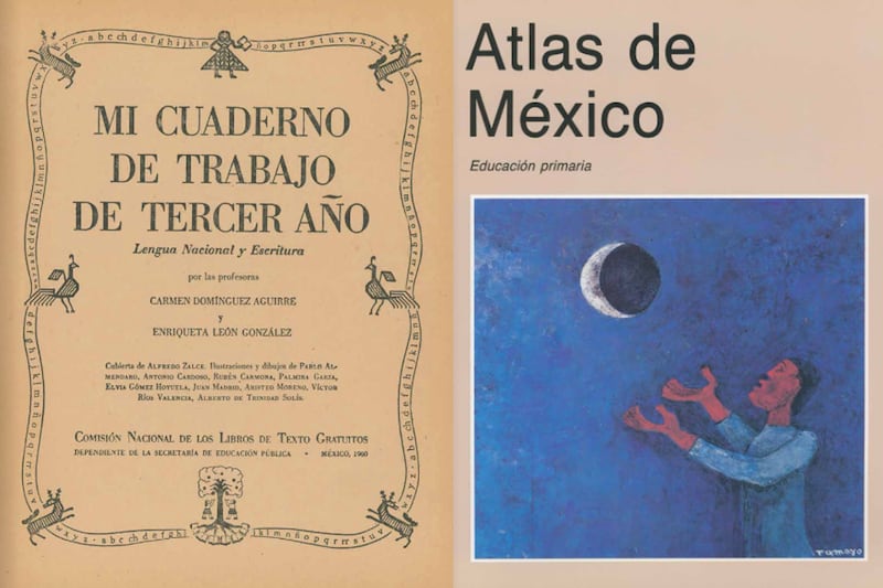 Libros de la SEP con el pasar de los años (SEP)