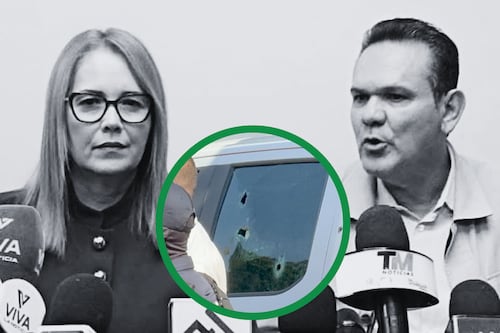 Así quedaron los vehículos baleados tras el ataque contra diputados de MC en Culiacán